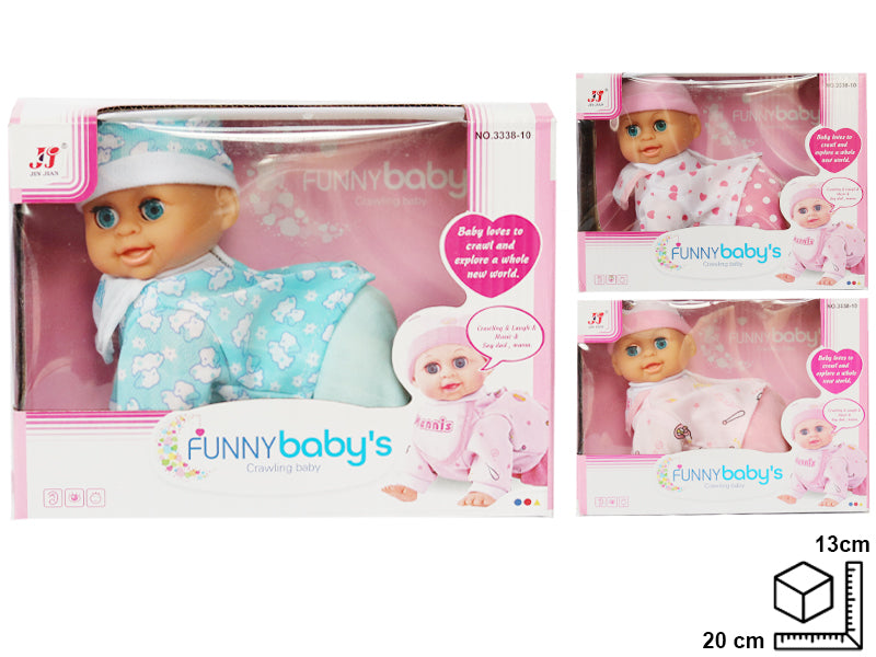 BEBE CON SONIDO EN PLASTICO DIM:21*10.2*15.6CM