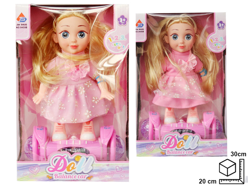 MUÑECA A PILA EN PLASTICO DIM:20*30*10CM