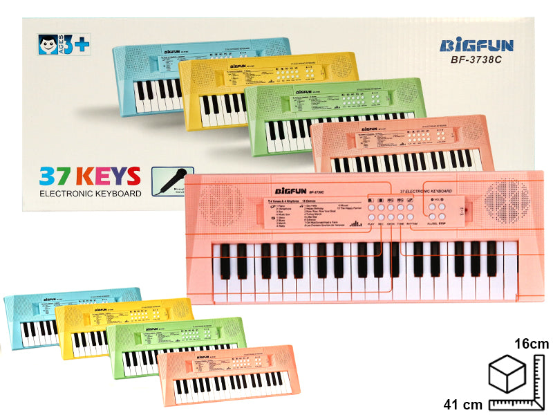 PIANO A PILA CON USB EN PLASTICO DIM:41.5X15.8X4.5CM