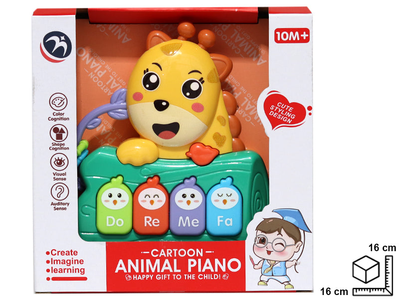 PIANO INFANTIL JIRAFA EN PLASTICO 16*5*16CM
