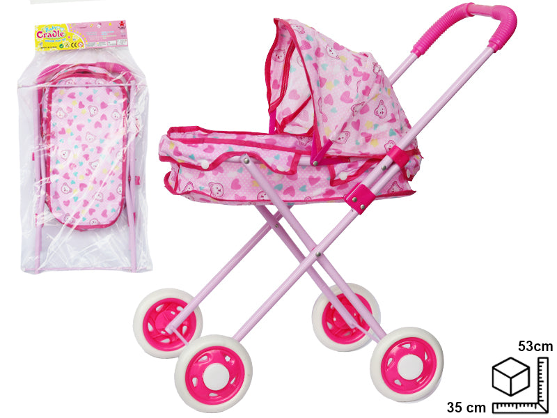 COCHE METALICO PARA BEBE DIM:26X35X53CM