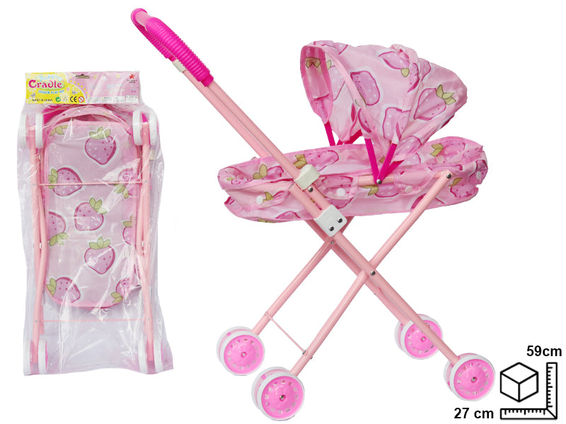 COCHE METALICO PARA BEBE DIM:59X27X9CM