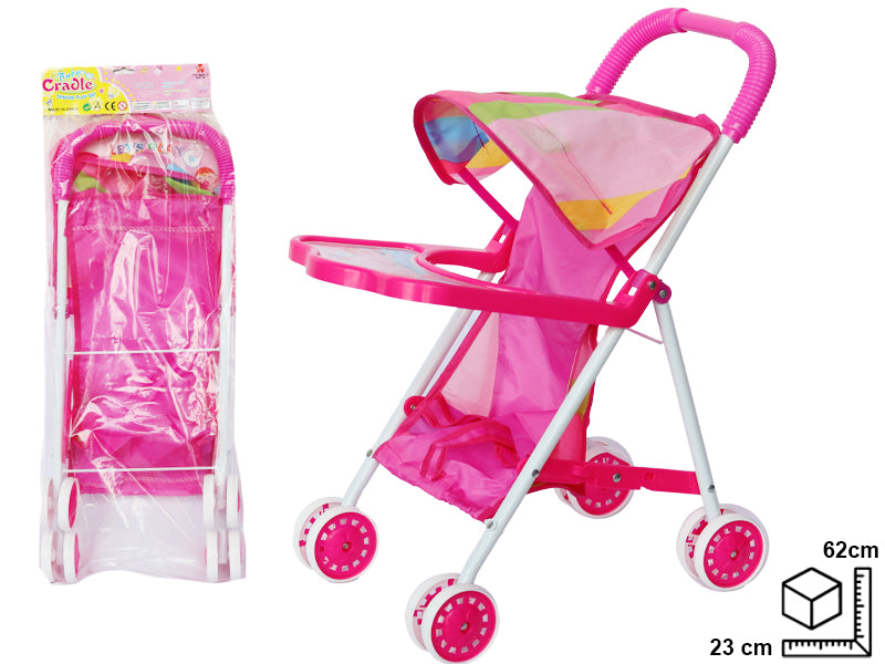 COCHE METALICO PARA BEBE DIM:62X23X7CM