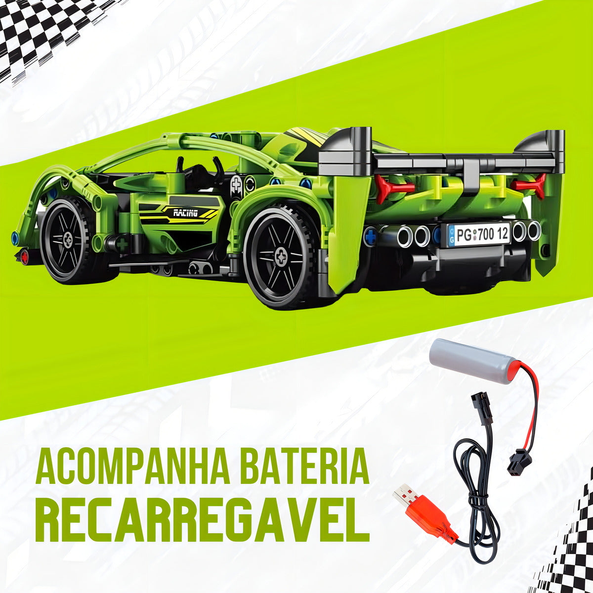 Automóvil Deportivo Armable Bloques A Control Remoto 428