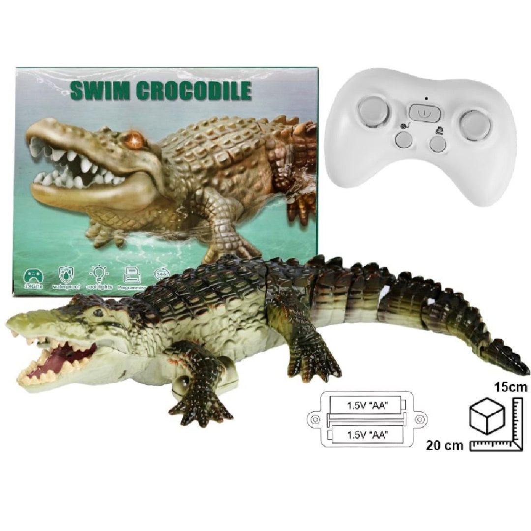 COCODRILO CONTROL CON BATERIA RECARGABLE USB DIM:20X11X15CM