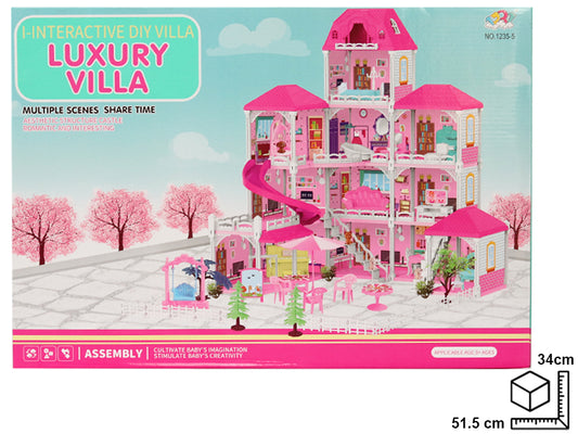 CASA PARA ARMAR EN PLASTICO DIM:51.5X14X34CM