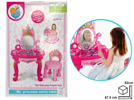 TOCADOR CON ACCESORIOS EN PLASTICO DIM:47.5*23*82CM