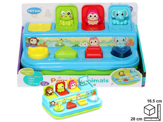 PIANO CON LUZ Y SONIDO EN PLASTICO 28*16.5*14.6CM