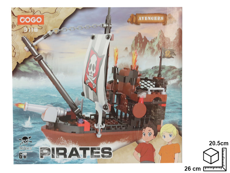 FICHAS PARA ARMAR BARCO EN PLASTICO DIM:26*20.5*5.5CM