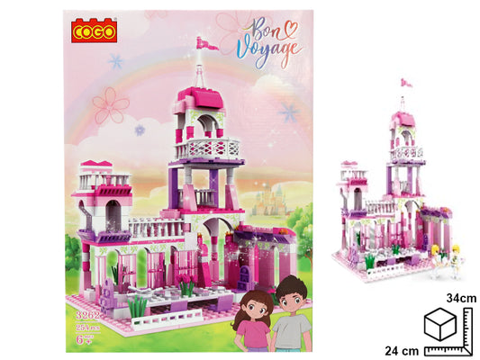 FICHAS PARA ARMAR CASTILLO EN PLASTICO DIM:34*24.5*6.3CM