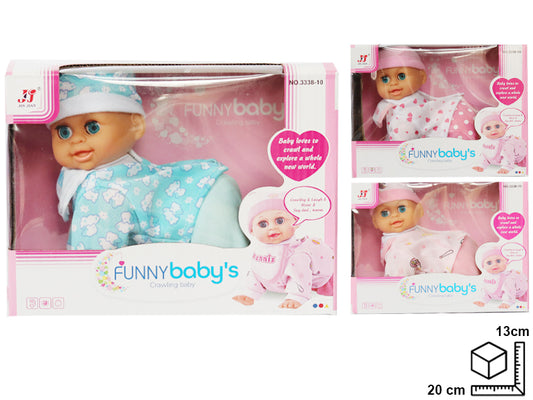 BEBE CON SONIDO EN PLASTICO DIM:21*10.2*15.6CM