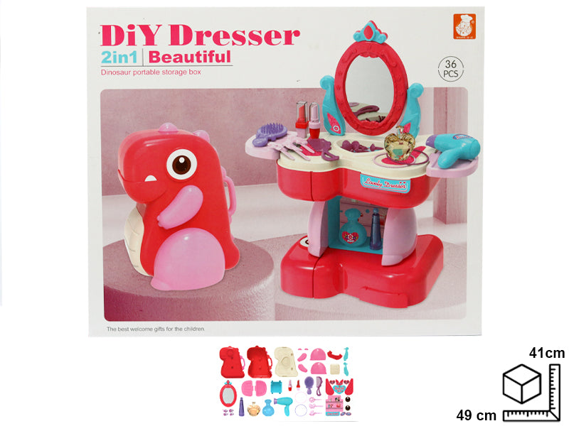 TOCADOR 2 EN 1 EN PLASTICO DIM:49X41X9CM