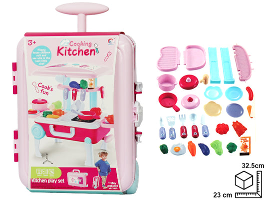 MALETA SET COCINA EN PLASTICO DIM:23*11*32.5CM