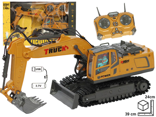 EXCAVADORA A CONTROL RECARGABLE USB DIM:39X12.5X24CM