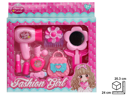 SET DE BELLEZA CON ACCESORIOS EN PLASTICO DESARMADO DIM:24*20.3*4.5CM 24*20.3*4.5CM