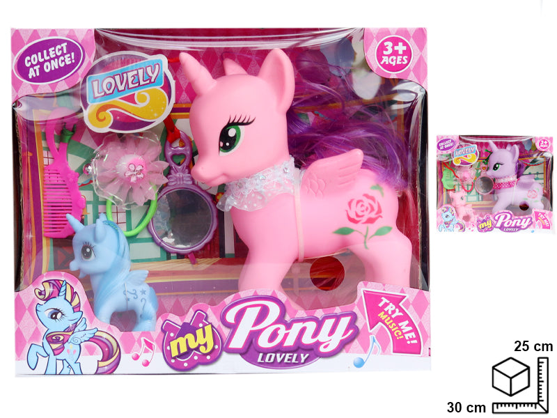 UNICORNIO EN PLASTICO DIM:30X9X25CM 30*9*25CM