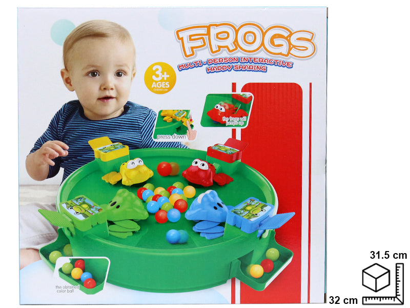 MESA CON RANAS EN PLASTICO 31.5*31.5*8CM