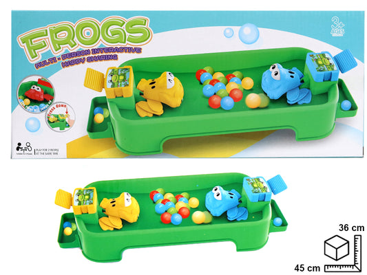 MESA CON RANAS EN PLASTICO 30.5*15*8CM