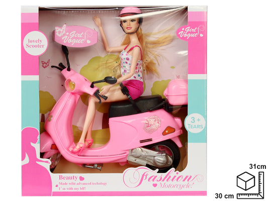 MOTO CON MUÑECA EN PLASTICO DIM:8.5*30.5*31CM