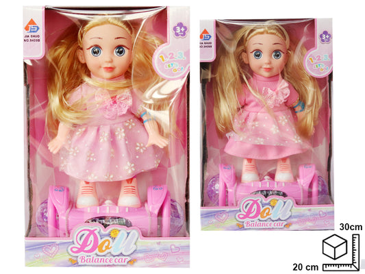 MUÑECA A PILA EN PLASTICO DIM:20*30*10CM