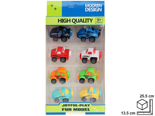 CARRO *8 PCS EN PLASTICODIM:13.2*3.5*25.5CM 13.2*3.5*25.5CM