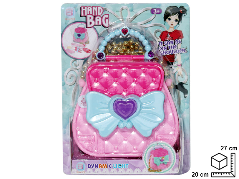 BOLSO CON ACCESORIOS EN PLASTICO 20*27*8.2CM