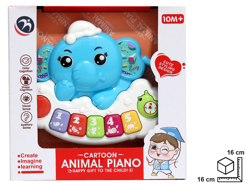 PIANO INFANTIL ELEFANTE EN PLASTICO 16*5*16CM