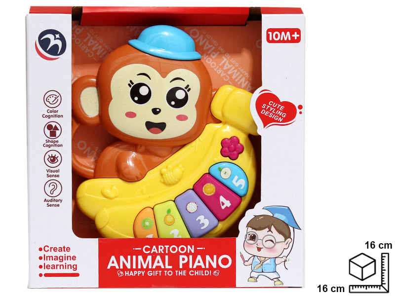 PIANO INFANTIL MONO EN PLASTICO 16*5*16CM