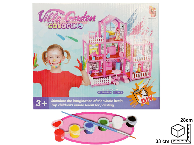 CASA PARA ARMAR EN PLASTICO DIM:33X28X7.5CM