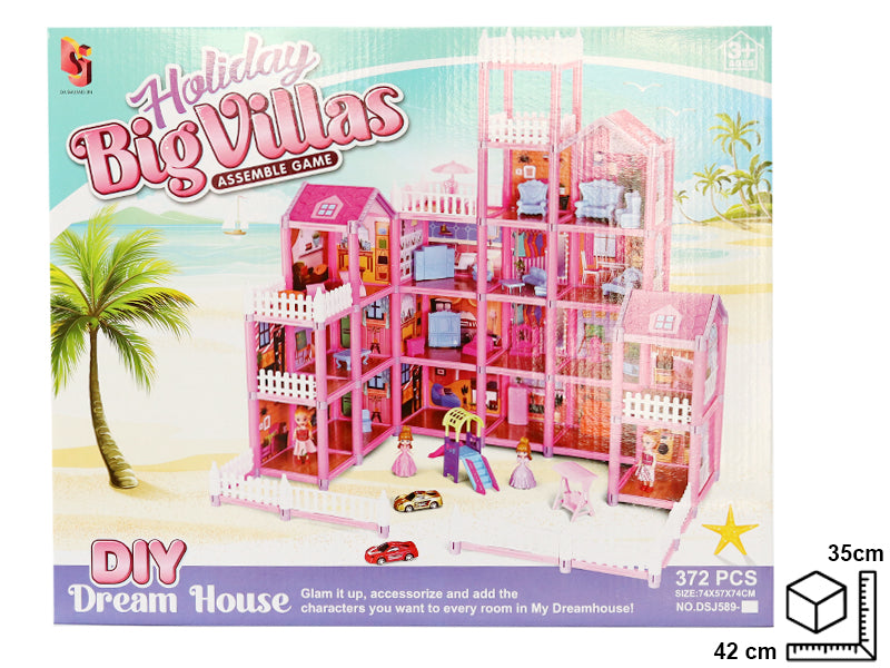 CASA PARA ARMAR EN PLASTICO DIM:35X8.5X42CM