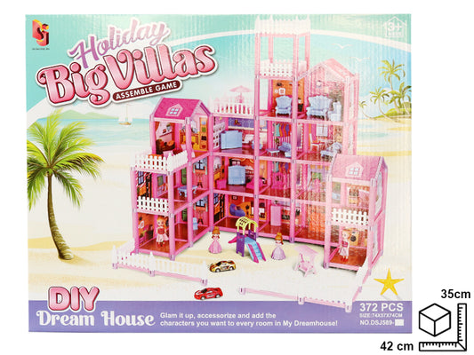 CASA PARA ARMAR EN PLASTICO DIM:35X8.5X42CM