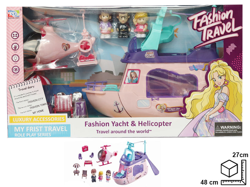 HELICOPTERO CON ACCESORIOS EN PLASTICO DIM:48*27*13.5CM