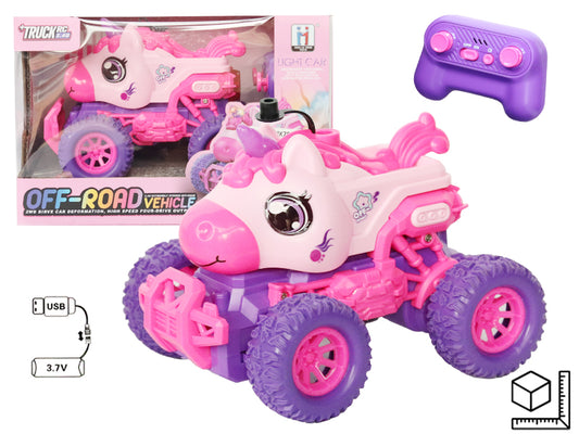 CARRO A CONTROL CON BATERIA RECARGABLE USB EN PLASTICO