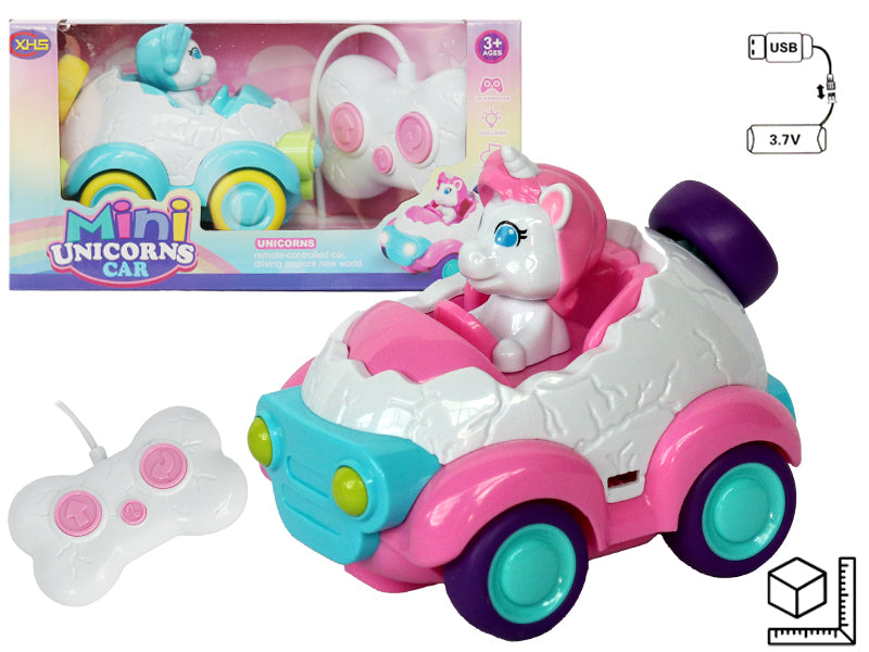 CARRO A CONTROL REMOTO CON BATERIA RECARGABLE USB EN PLASTICO