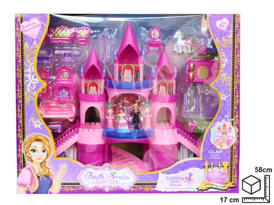 CASTILLO CON ACCESORIOS EN PLASTICO DIM:58*17*47CM
