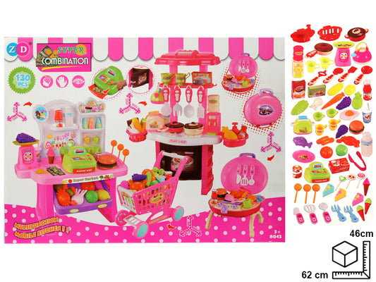 SET COCINA EN PLASTICO DIM:46X62X15.5CM