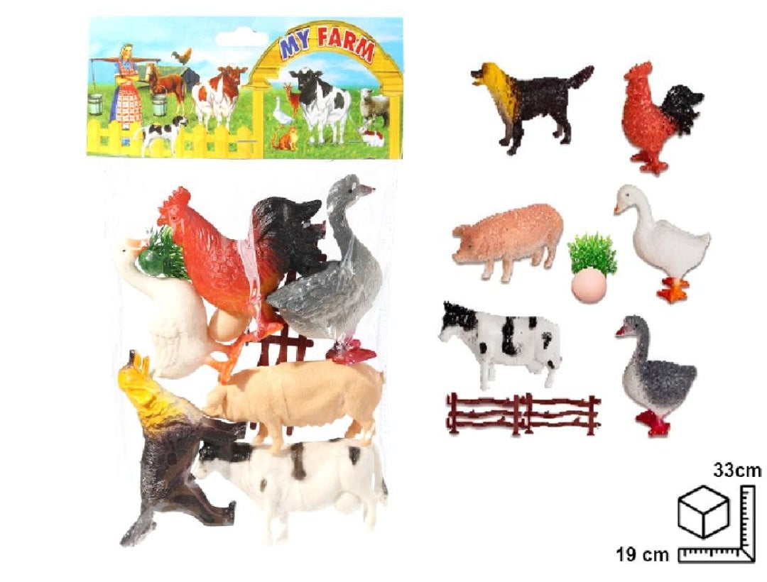 ANIMALES EN CAUCHO DIM:33-19CM