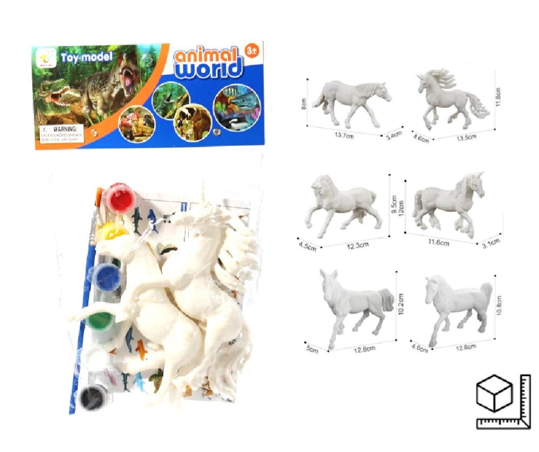 ANIMALES PARA PINTAR *2 PCS DIM: 6“