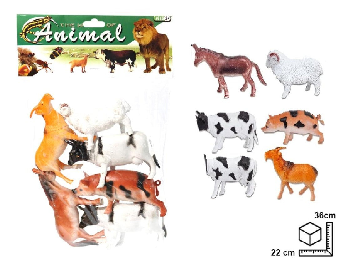 ANIMALES EN CAUCHO DIM:22*36CM