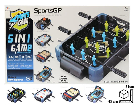 JUEGO DE MESA CANCHAS 5 EN 1 DIM:43X31X8CM