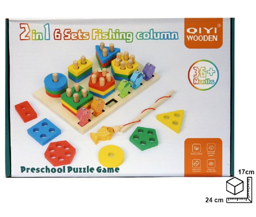 DIDACTICO CON PESCA EN MADERA DIM:24X17X5.8CM