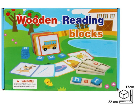 DIDACTICO DE PALABRAS EN MADERA DIM:22X17.5X4CM